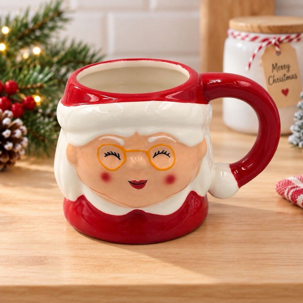 Wondershop Mrs Claus Mug 18oz Figural Christmas Holiday Santa 2025 Target